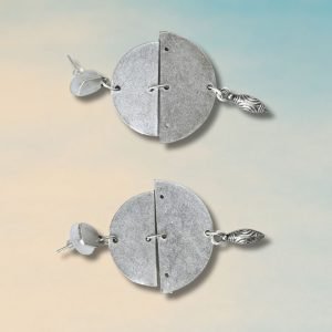 Half-moon drop earrings