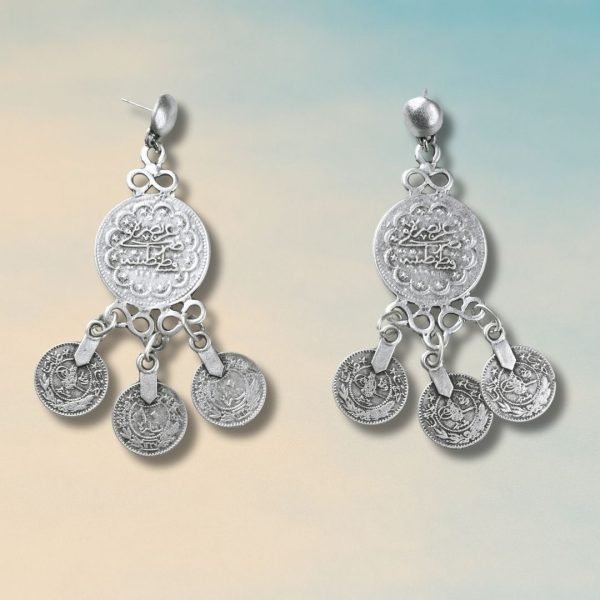 Tribal inspired coin tassels